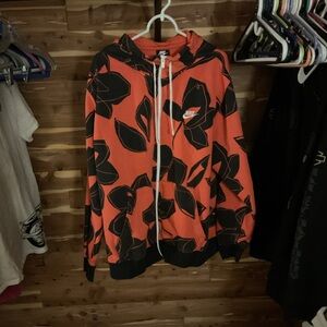 Nike Orange & Black Men’s XL Zip Up Hoodie